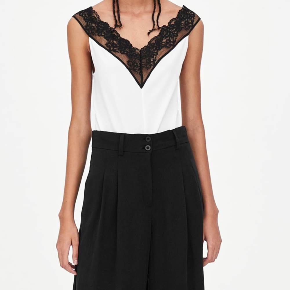Zara black & white bodysuit